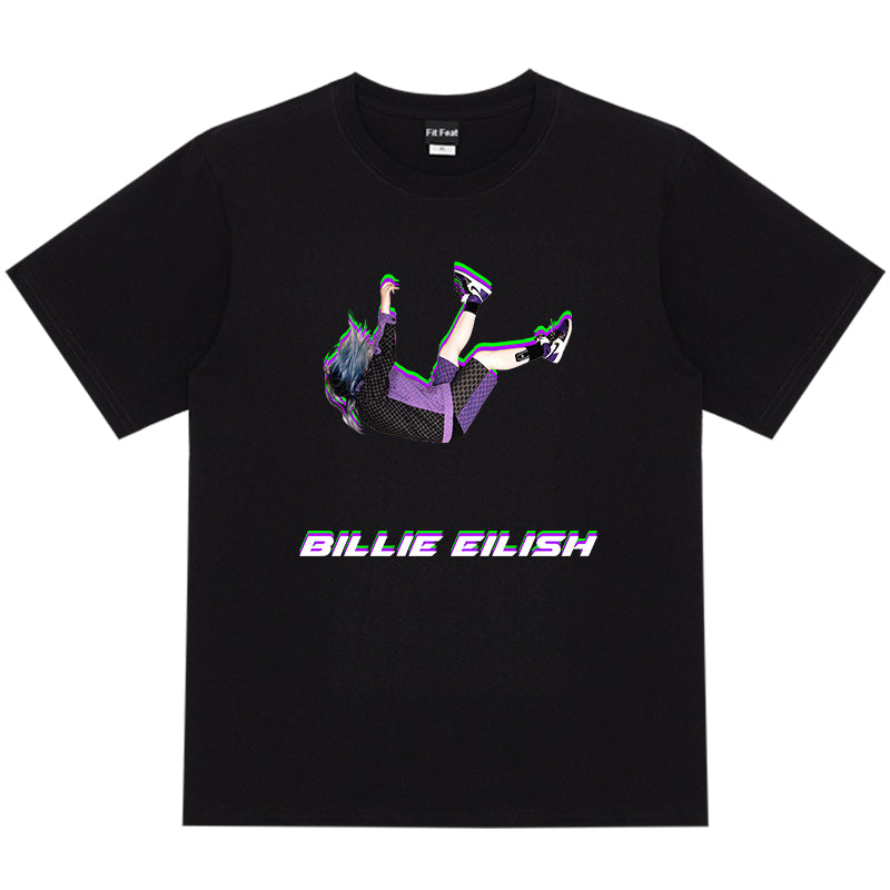 hiphop vintage tee billie eilish beauty hip hop singer short sleeved t shirt tide brand bi li hiphop vintage tee billie eilish beauty hip hop singer short sleeved t shirt tide brand bi li