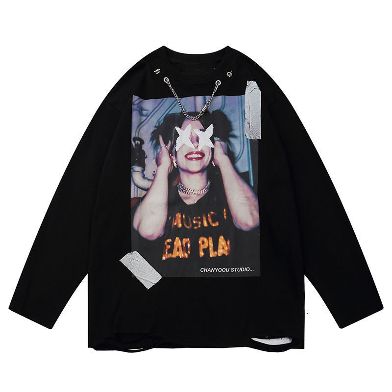 retro hip hop abi style sweater women's high street oversize retro hip hop abi style sweater women's high street oversize