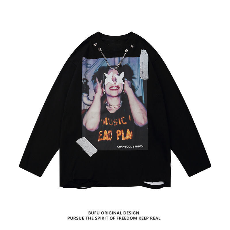 retro hip hop abi style sweater women's high street oversize retro hip hop abi style sweater women's high street oversize