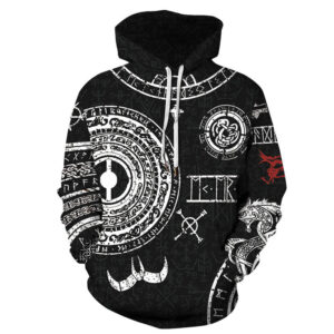 snake plate print hoodie
