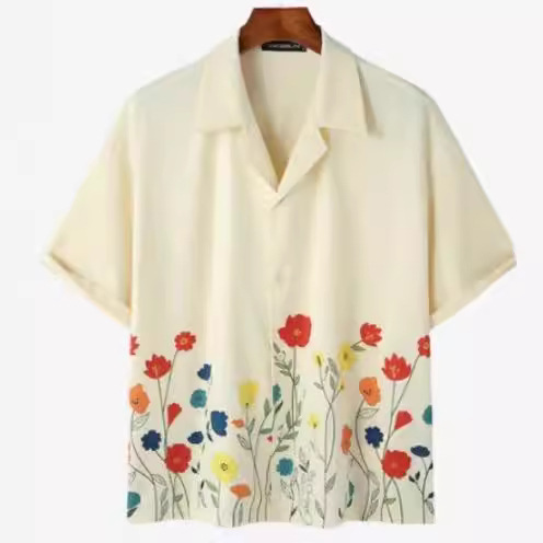 Street Trendsetter Printed Hawaiian Beach Shirt 2407200720080328900