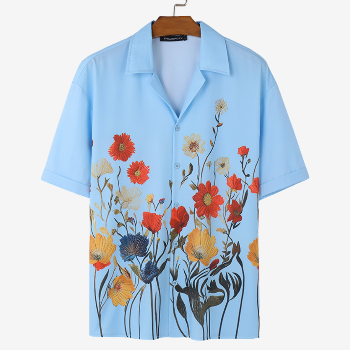 Street Trendsetter Printed Hawaiian Beach Shirt 2407200720090320900