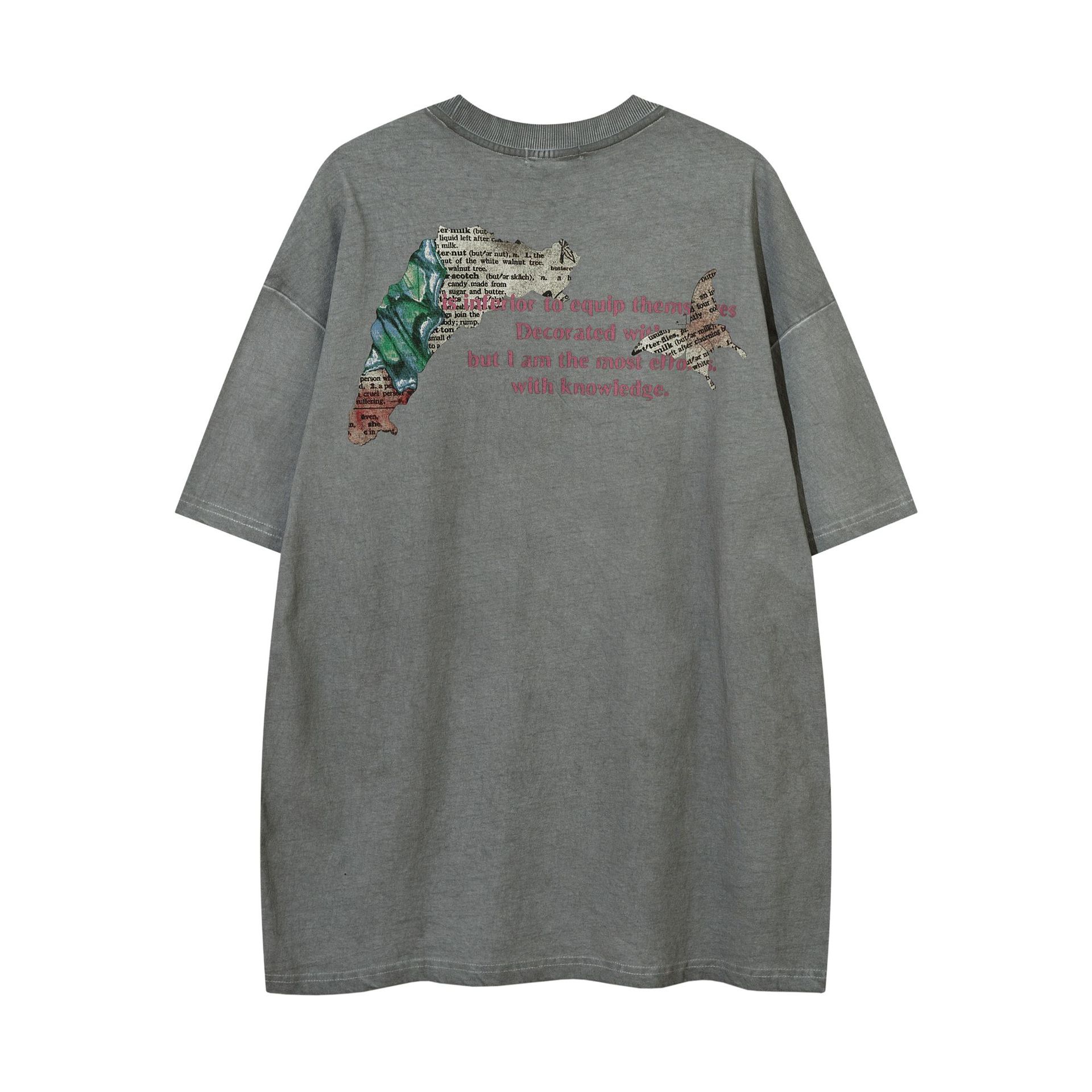 top washed out vintage distressed high street t shirt top washed out vintage distressed high street t shirt