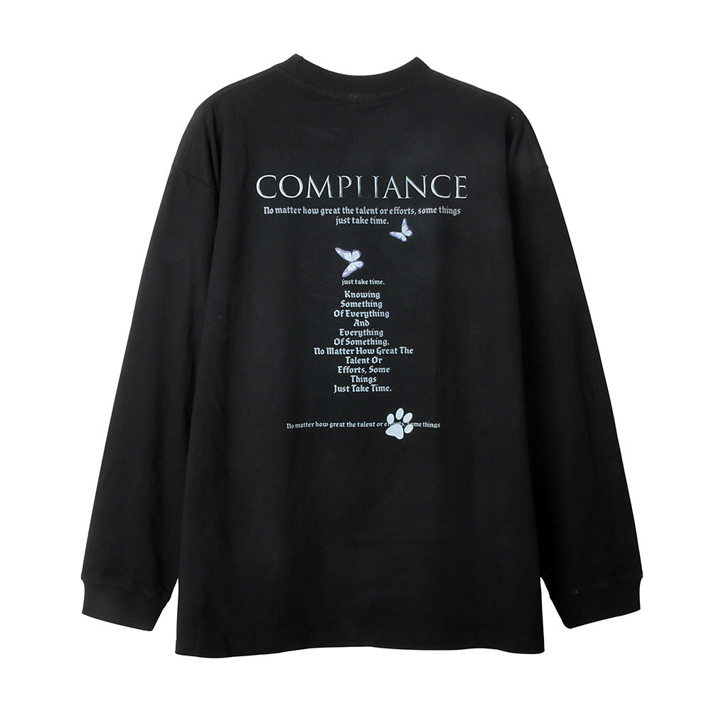 round neck pullover bottoming shirt street tide brand loose round neck pullover bottoming shirt street tide brand loose