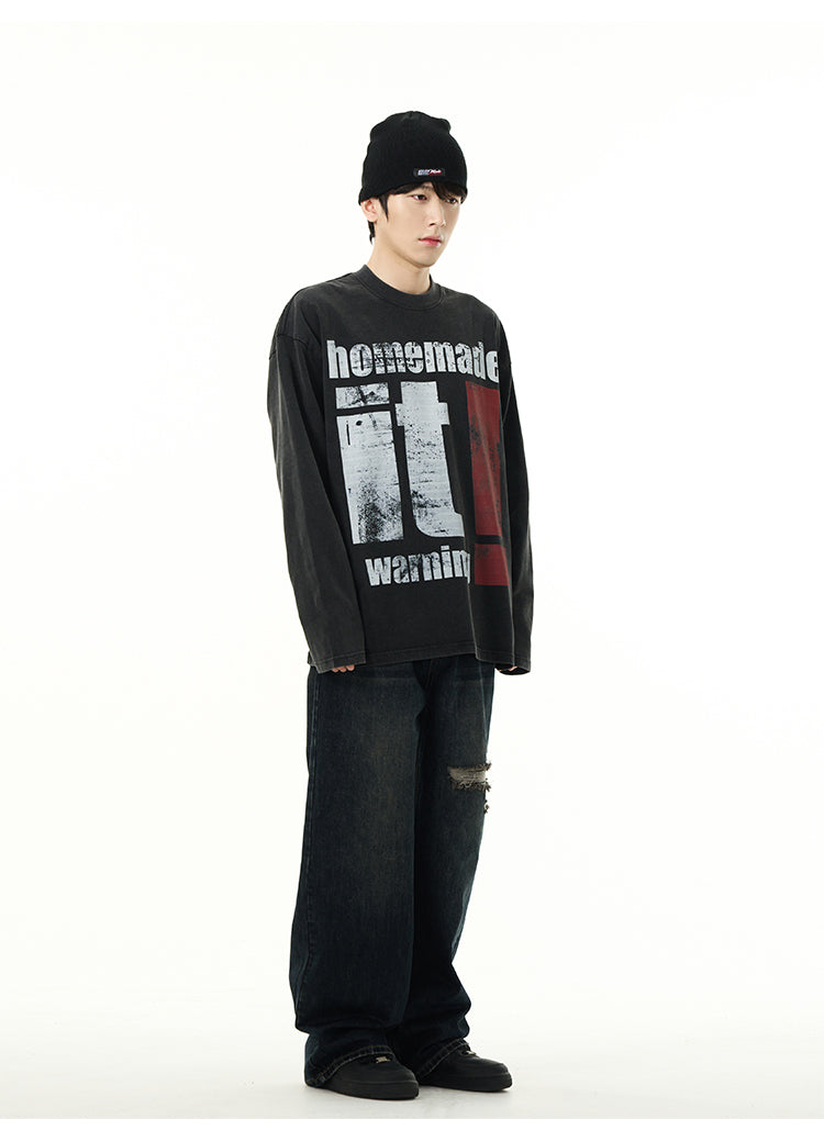worn out street loose t shirt top worn out street loose t shirt top