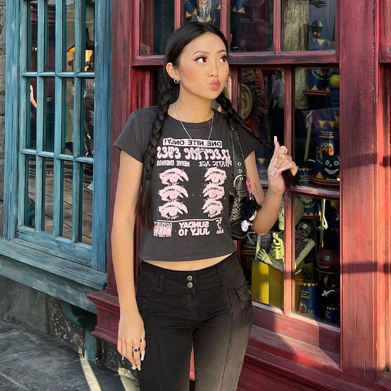 women's personality street creative print casual t shirt women's personality street creative print casual t shirt
