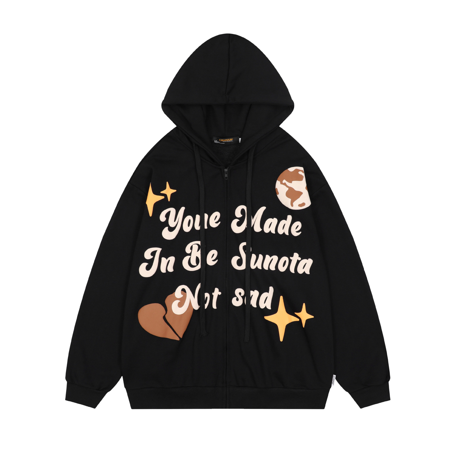 Unisex Hooded Printed Cardigan Hoodie 699b5853 3bc9 44b4 A326 B7691b273225