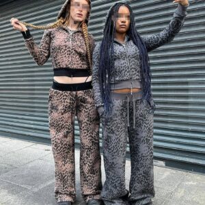 casual printed zipup hoodie