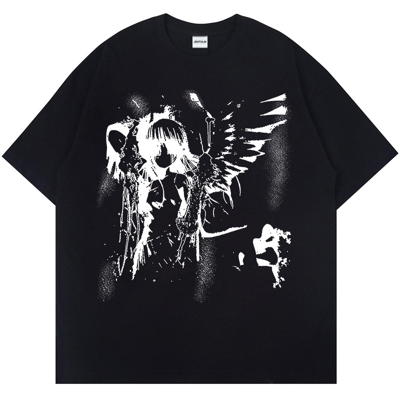 Washed Retro Printed T-shirt Street O1CN01qVjhxa1UfCawxpA77 2218669382544 0 Cib