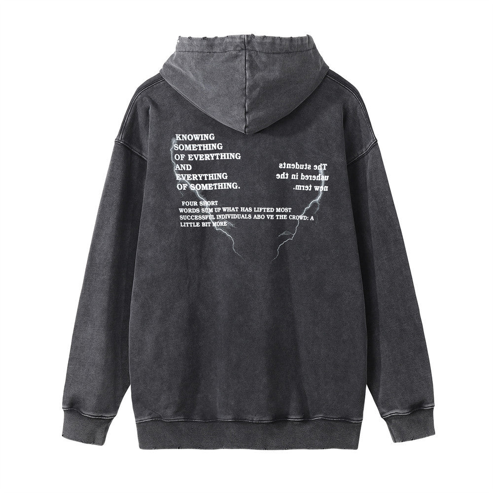 printed hoodie men's street hip hop casual worn pullover printed hoodie men's street hip hop casual worn pullover