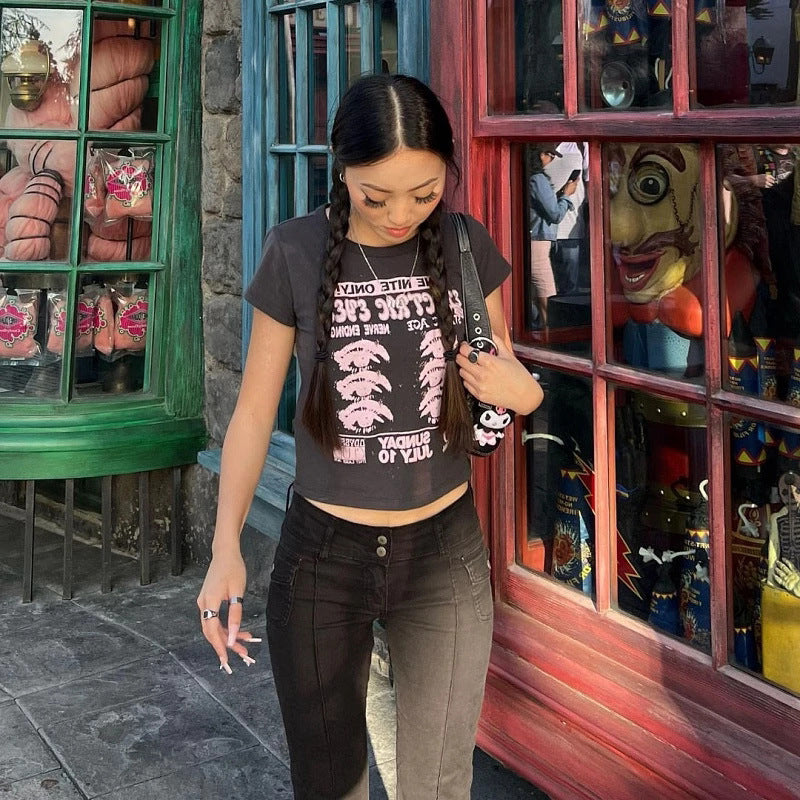 women's personality street creative print casual t shirt women's personality street creative print casual t shirt