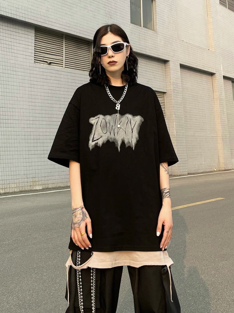 Women's Loose High Street Retro Short Sleeve Shirt B37dff2d 7603 40a9 B12f 8d90f47a5858