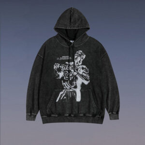 graffiti hooded printed sweater men and women street hoodie