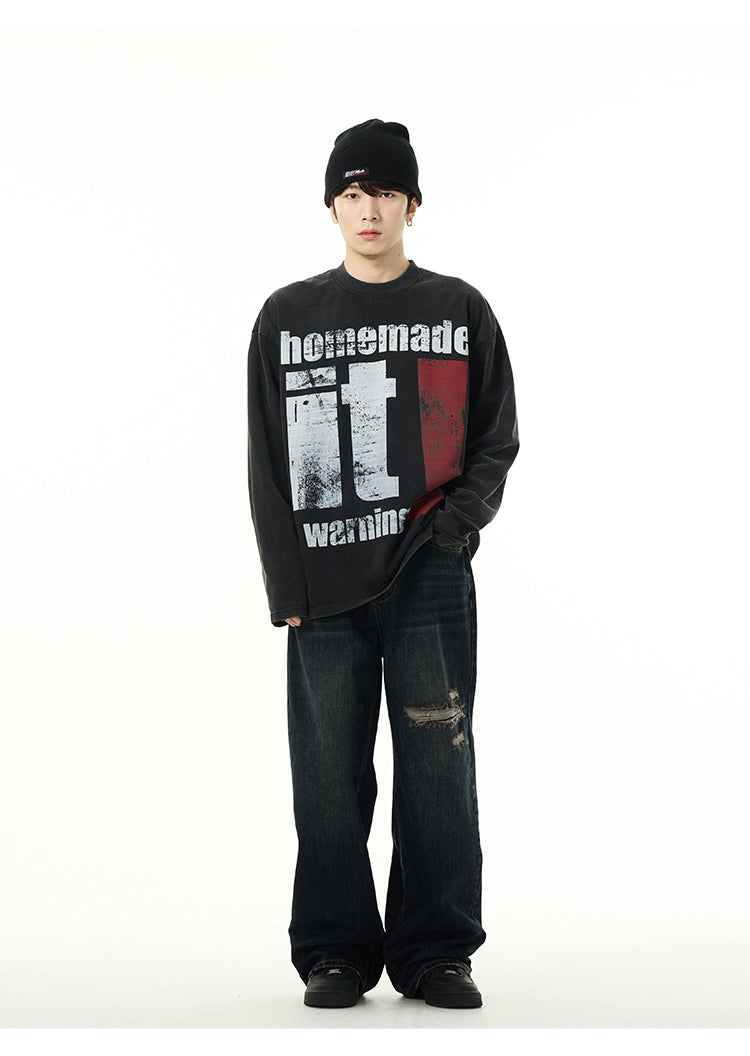 worn out street loose t shirt top worn out street loose t shirt top